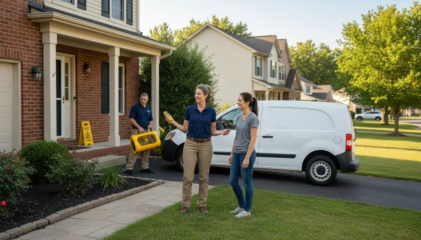 Residential water damage restoration in Maywood, IL